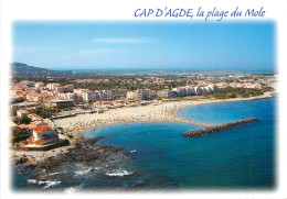 34  Cap D'agde   La Plage Du Mole   N° 23\MM5028 - Agde