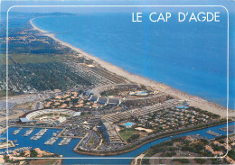 34  Cap D'agde   Vue Aérienne Le Centre Hélio Marin Le Port De Plaisance  N° 54\MM5028  - Agde