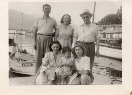 PHOTO ORIGINALE GF F1 - PHOTO DE GROUPE - PORT A SITUER - BARQUE - POINTU - VOILIER - Anonyme Personen