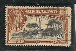 GIBRALTAR - 1938  Yvert 111a (B) - Perf 14 - Vf USED - CV 40 € - Gibilterra