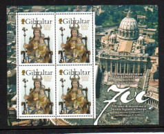 GIBRALTAR - 2009 - OUR LADY OF EUROPE SHEETLET OF 4  MINT NEVER HINGED  SG CAT £14 - Gibilterra