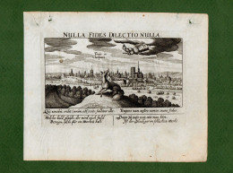 ST-FR TROYES AUBE 1678~ Troÿe In Champania Daniel Meisner - NULLA FIDES DILECTIO NULLA - Estampas & Grabados
