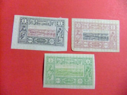 56 COTE DES SOMALIS COSTA DE SOMALIA 1894 -1900 / VISTAS DE DJIBOUTI / YVERT  6 (*) + 7 (*) + 9 MH - Used Stamps