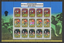 North Korea 1980 Football Soccer World Cup Sheetlet MNH - 1982 – Spain