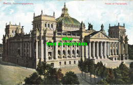 R621839 Berlin. Reichstagsgebaude. House Of Parliament - Welt