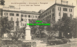 R623084 Salsomaggiore. Monumento A Romagnosi E Grand Hotel Des Thermes. 0315. Ad - Mondo