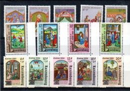LUXEMBOURG - 1974.1,986, AND 1988 CARITAS SETS  MINT NEVER HINGED  SG CAT £45+ - Ongebruikt