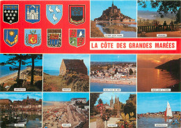 50 La Cote Des Grandes Marées Multivue  Mont Saint Michel Avranches Granville     N° 5 \MM5042 - Le Mont Saint Michel