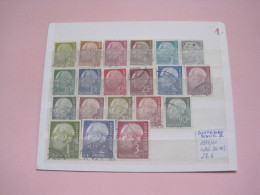 Germany Bundesrepublik Satz. (20W.) 1951 - 64, Michel 2022, 50% Off Price - Used Stamps