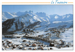 73 LA TOUSSUIRE Vue Générale Panoramique Aérienne  (scan R/V) 66 \PC1204 - Courchevel