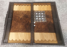 Iran Persian تخته نرد  با جلد چرم مصنوعی  ساخت ایران  Backgammon Board With Artificial Leather Cover Made In Iran - Arte Oriental