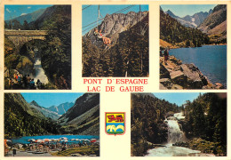 65 Cauterets   Le Pont D'espagne Et Le Lac Gaube Multivue     N° 9 \MM5049 - Cauterets