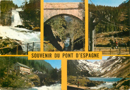 65 Cauterets   Le Pont D'espagne Cascade Le Télésiège Hotellerie Le Lac De Gaube Multivue      N° 10 \MM5049 - Cauterets