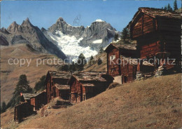 11694831 Zermatt VS Findeln Mit Obergabelhorn Und Wellenkuppe  - Otros & Sin Clasificación
