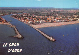 34 LE GRAU-D'AGDE   La Tamarissière   Embouchure De L'Hérault  Et Plage Du Grau (Scan R/V) N° 52 \MM5049Vic - Other & Unclassified