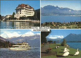 11694774 Hilterfingen Thunersee Hotel Bellevue Thunersee Passagierschiff Schwaen - Autres & Non Classés