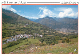 65  Vallée D'aure  Saint Lary Sailhan Et Pla D'adet Vus Du Village D'azet     N° 28\MM5051 - Vielle Aure