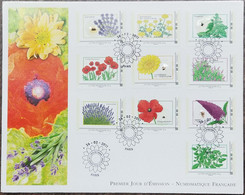 Seeds Of France, Seeds Of Lavander, Anthemis, DIFFERENT REAL FLOWER SEEDS AFFIXED ON Stamp UNUSUAL FDC 2011 - Errores En Los Sellos