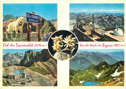 65  Col Du Tourmalet Pic D'espade Pic Du Midi De Bigorre L'observatoire Lac D'oncet Multivue   N° 12 \MM5056 - Luz Saint Sauveur
