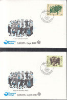 FÄRÖER  63-64, 2 FDC, Europa CEPT: Folklore, 1981 - Islas Faeroes