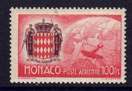Monaco // Poste Aérienne // Armoirie Et Avion Sur Globe Timbre Neuf** MNH  No. Y&T 7 - Luftfahrt