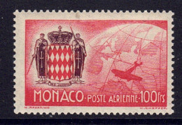 Monaco // Poste Aérienne // Armoirie Et Avion Sur Globe Timbre Neuf** MNH  No. Y&T 7 - Poste Aérienne