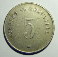 Casino De Deauville - Grand Module - 5 Francs - Casino