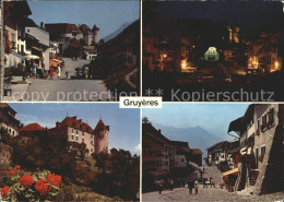 11694650 Gruyeres FR Dorfmotive Schloss Nachtaufnahme Gruyeres - Sonstige & Ohne Zuordnung