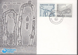 FÄRÖER  70-71, FDC, Europa CEPT: Historische Ereignisse, 1982 - Faroe Islands