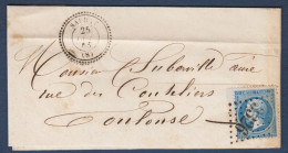 Ariège - G.C. 3326 Et Cachet 22 SAURAT - 1849-1876: Classic Period