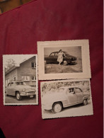 3 Petites Photographies De Voitures D'époque. 1959 - Automobiles