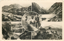 65 Lourdes La Vallée Cauterets Le Lac De Gaube Gavarnie Le Cirque Et 'hôtel Lourdes Château Fort Multivue  N° 13 \MM5076 - Lourdes