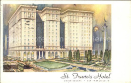 11694370 San_Francisco_California St Francis Hotel Union Square Illustration Kue - Andere & Zonder Classificatie
