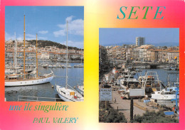 34 SETE Une île Singulière 2 Vues Générale Panoramique Du Port    Cete  (Scan R/V) N° 3 \MM5085 - Sete (Cette)