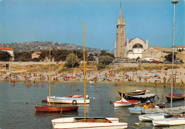 34 SETE  La Plage Et L'église De La Corniche   Cete  (Scan R/V) N° 9 \MM5085 - Sete (Cette)