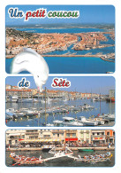 34 SETE  Divers Vues De La Ville Un Petit Coucou  (Scan R/V) N° 47 \MM5085 - Sete (Cette)