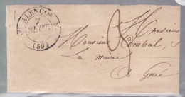 Une Lettre Dite Précurseurs     Dateur A  7 Septembre  1830   Cachet Alençon - 1801-1848: Precursori XIX