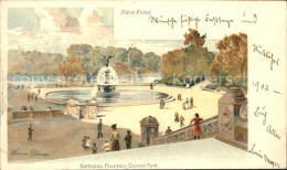 11694309 New_York_City Bethesda Fountain Central Park Illustration - Other & Unclassified