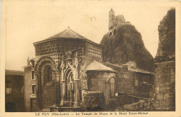 43 Le Puy En Velay   Le Temple De Diane Et Le Mont Saint Michel     N° 39\MN6000 - Le Puy En Velay