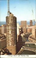 11694221 Chicago_Illinois Chicago River And Marina City Tower Skyscraper Lake Mi - Other & Unclassified