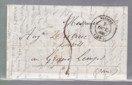 Une Lettre Dite Précurseurs       1841   Cachet Nîmes    Destination Au Grands Lemps - 1801-1848: Precursores XIX