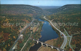 11694134 Delaware Water Gap Railroad Bridge Delaware River Aerial View Delaware  - Autres & Non Classés