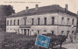 Civray (86 Vienne) Le Palais De Justice - édit. JSD N° 2458 Circulée 1922 Convoyeur Saint Saviol à Lussac - Civray