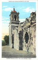 11694102 San_Antonio_Texas Mission San Jose Tower Carved Window Ruines - Andere & Zonder Classificatie