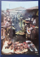 CPM  MARCHÉ MARCHANDS DE BROCHETTES  À YAOUNDÉ  ( CAMEROUN ) - Marchés