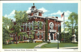 11694076 Delaware Ohio County Court House Flag Monument Delaware - Other & Unclassified