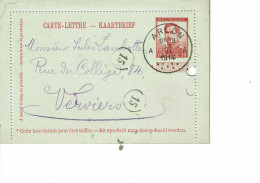 BELGIQUE   Carte Lettre  18 - 1915-1920 Alberto I