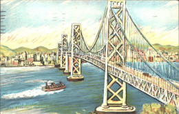 11694047 San_Francisco_California Oakland Bay Bridge Kuenstlerkarte - Andere & Zonder Classificatie