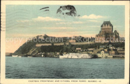 11694031 Quebec Chateau Frontenac And Citadel From Ferry Quebec - Zonder Classificatie