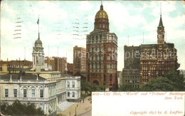 11693913 New_York_City City Hall World And Tribune Buildings - Other & Unclassified